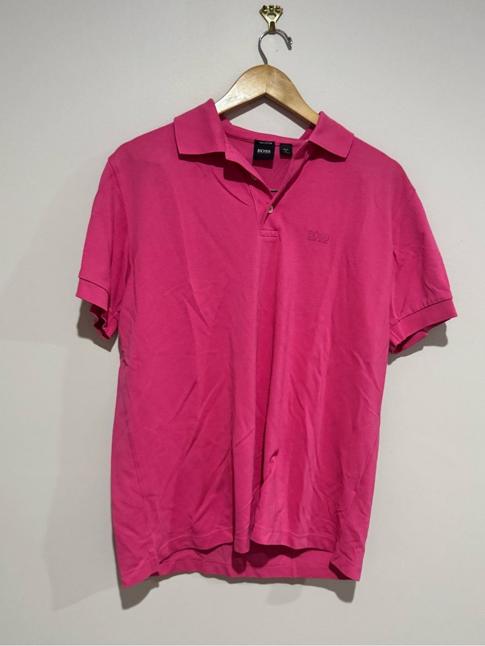Boss Hugo Boss Men's Polo Shirt Sports Pink - Size Medium